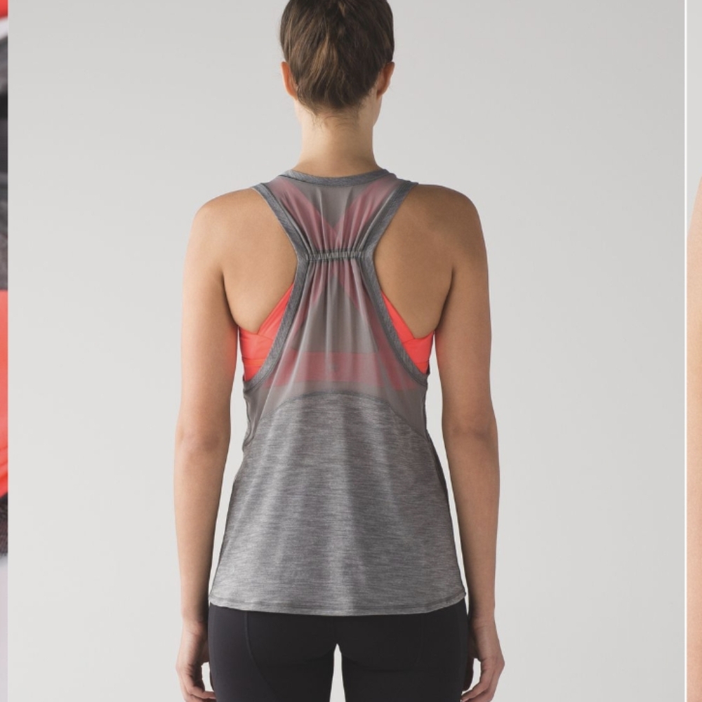 Lululemon Work The Circuit Tank Heathered Slate